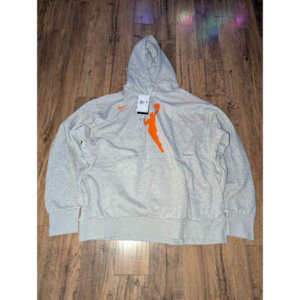WNBA Gear Nike Heather Gray Pullover Crew Neck Hoodie Size 2XL